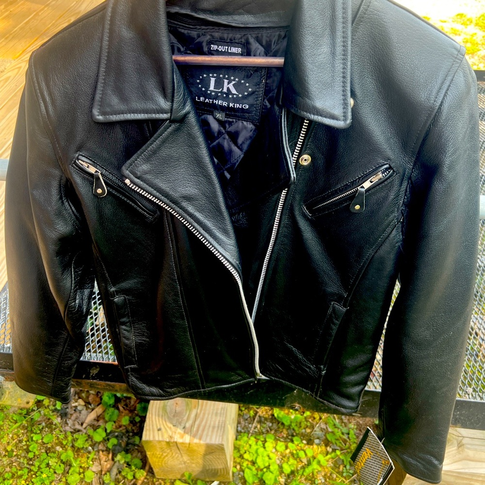 NWT uni:XL Leather King Motorcycle Jacket